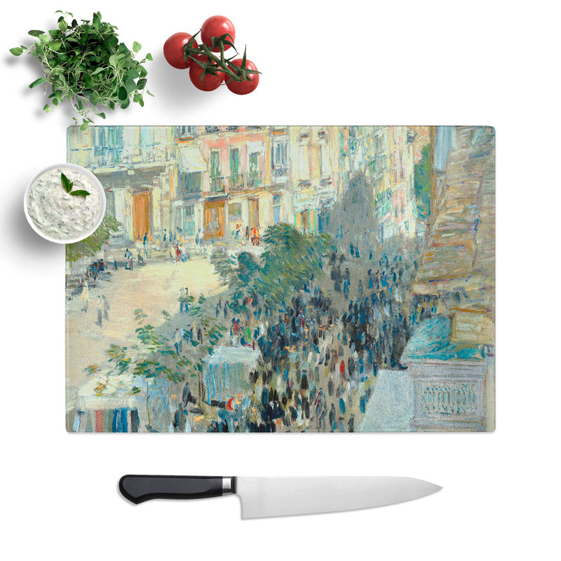 Southern French City by Childe Hassam Chopping Board, 0.4cm H x 20cm W x 28.5cm L
