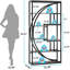 Bibliothèque étagère de style industriel à 5 niveaux avec 70 tablettes et 8 tablettes ouvertes de 70,47 po de hauteur-1052648892