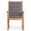 Chaise berçante d'extérieur en teck Annachiara
