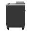 Verre givré commercial de 25 po en acier noir, homologué ETL, 5 pieds cubes pi (km-gf25-bk)-101225988