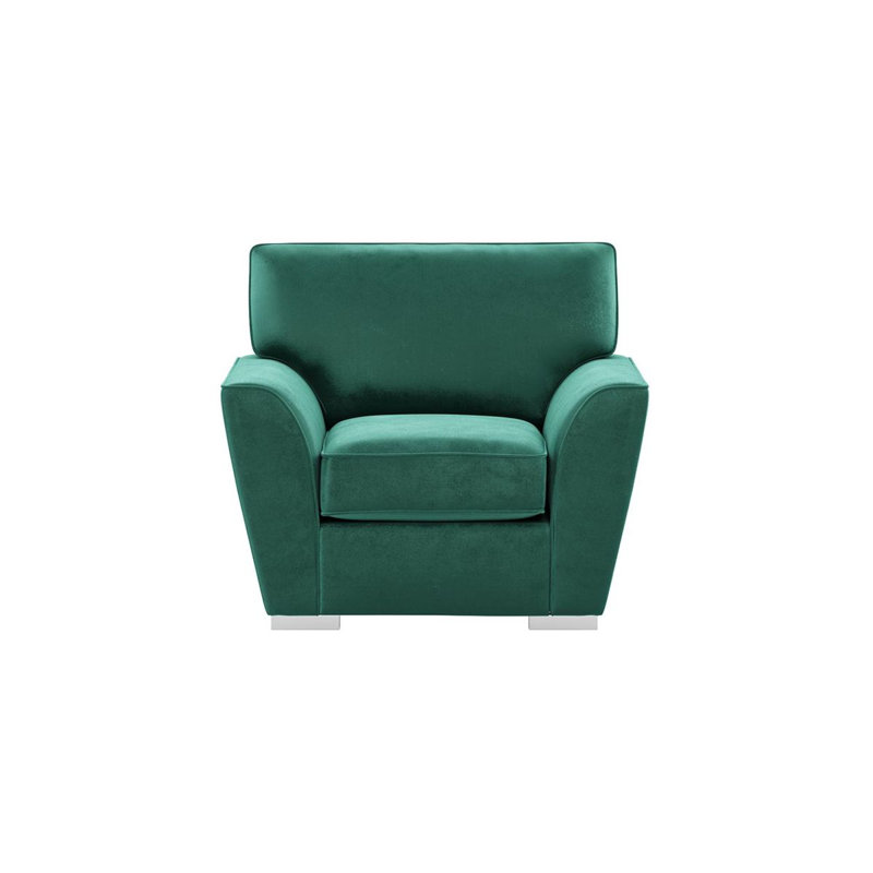 Upholstered Armchair, Green