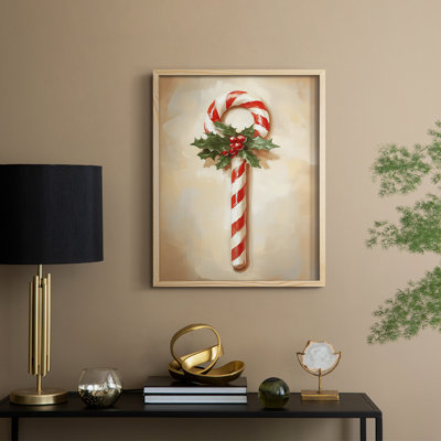 «Christmas Holiday Art», série 2-CCLxxvii, reproduction encadrée - bois massif