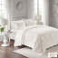 Couvre-lit en coton chenille - double / grand, 3 pièces, avec 2 taies décoratives, pour une pièce de chambre élégante, reposant-120469769-120469771