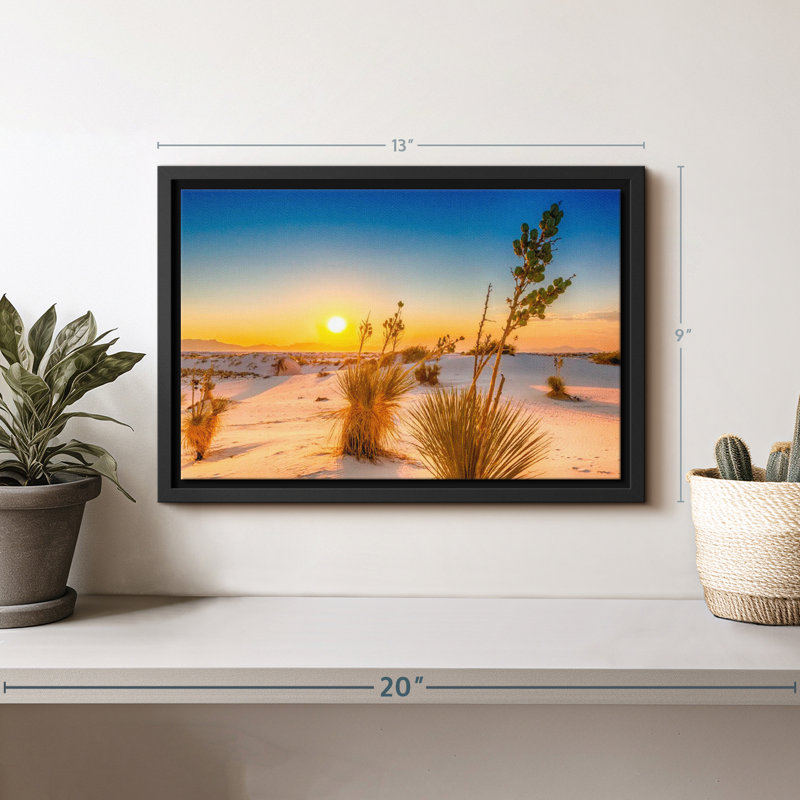 Impression sur toile White Sands Sunset, H 9 po x l 13 po