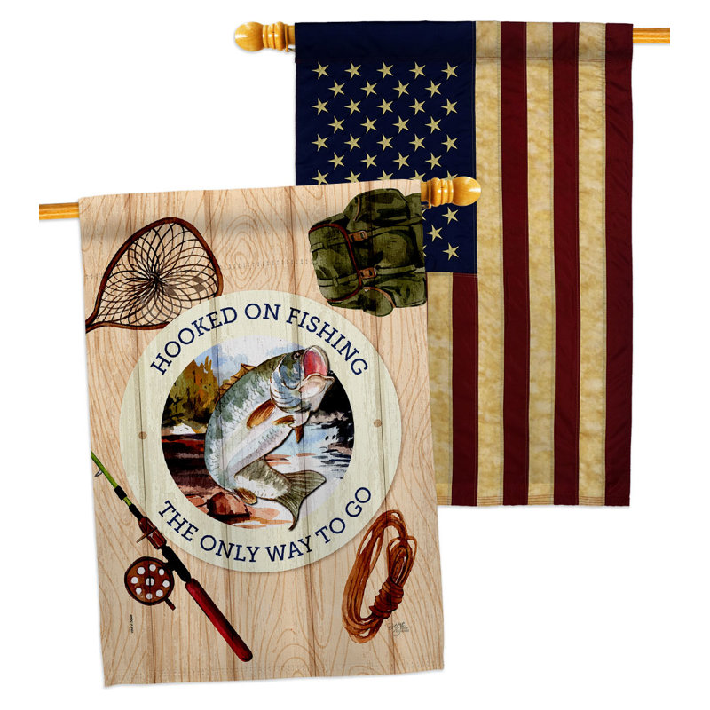 Double Sided 40'' H x 28'' W Polyester House Flag