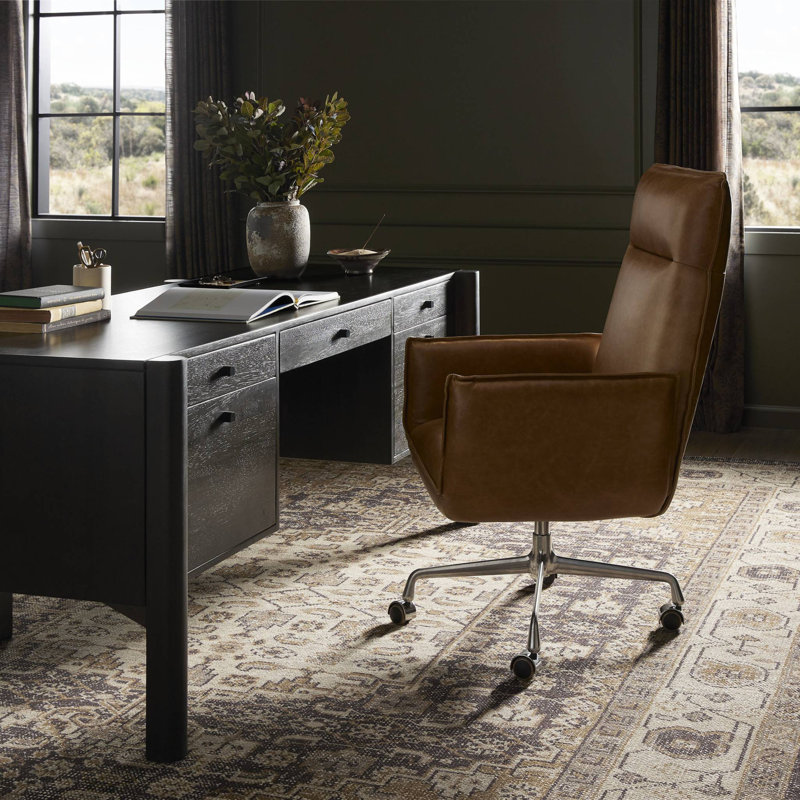 Lionel Leather Office Chair,  Chaps Saddle