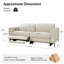 Canapé inclinable électrique en cuir avec port USB 79,5 po Soott-131079435