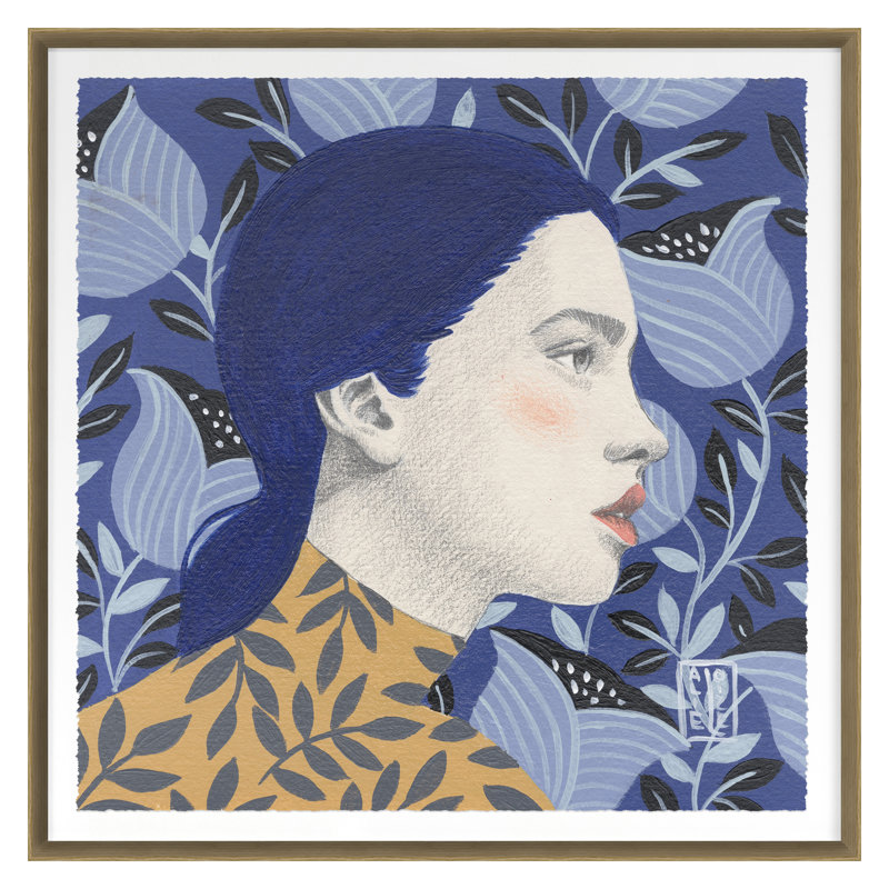 Vera Print, Brown, 24" H x 24" W
