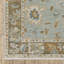 Tapis bleu sarcelle / rouille à bordure Graicyn-950380090