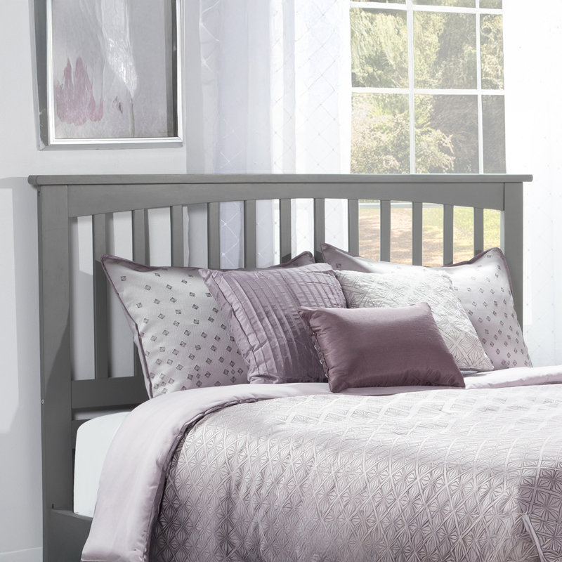 Donati Solid Wood Headboard, Queen, Gray