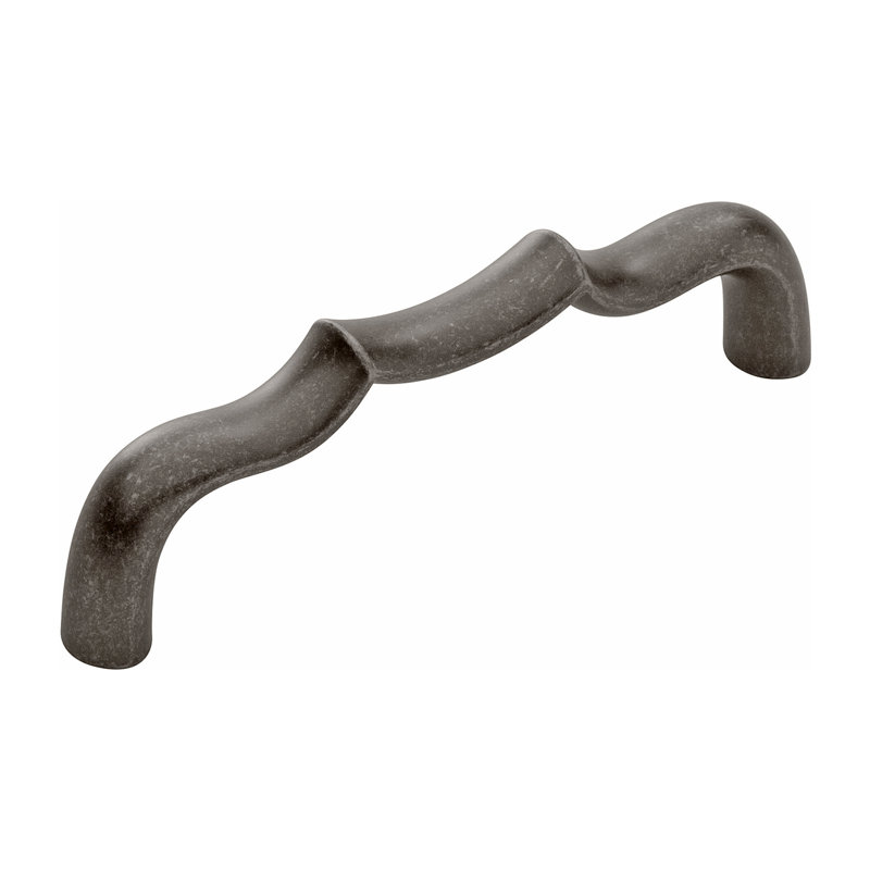 Poignée à poignée de la collection Trellis - Poignée d'armoire de 3 3/4 po nickelé noir - Quincaillerie traditionnelle pour tiroirs et armoires