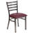 Kendall Clear Coated Ladder Back Metal Restaurant Chair-94568939-68072809