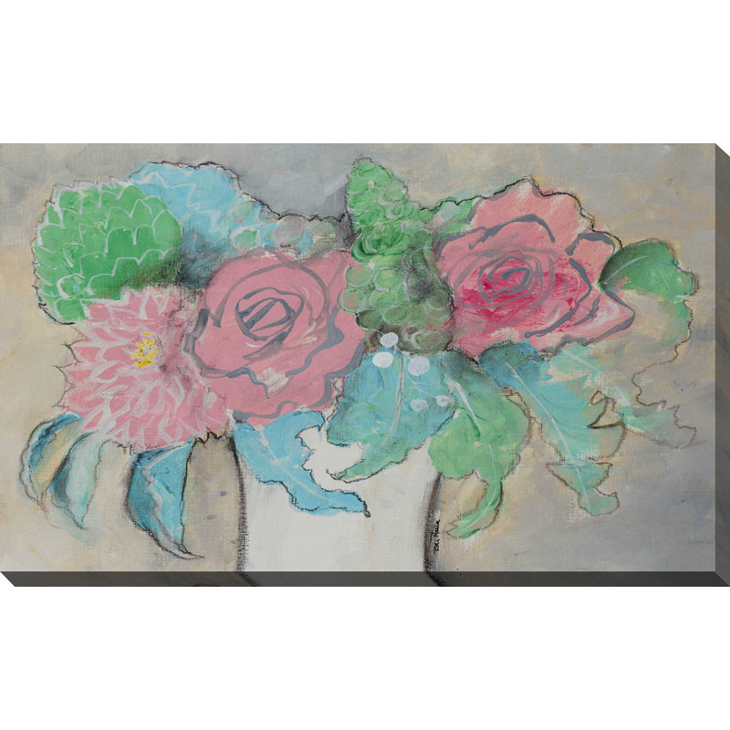 " Delicate Treasure I " by Robin Maria, 18" H x 30" W x 1" D, Wrapped Canvas