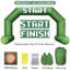 Arche gonflable 20Ft Start Finish Line avec souffleur intégré, arche gonflable hexagonale pour les courses extérieures 5K, les sports scolaires, les événements et la publicité dans la communauté-729087364