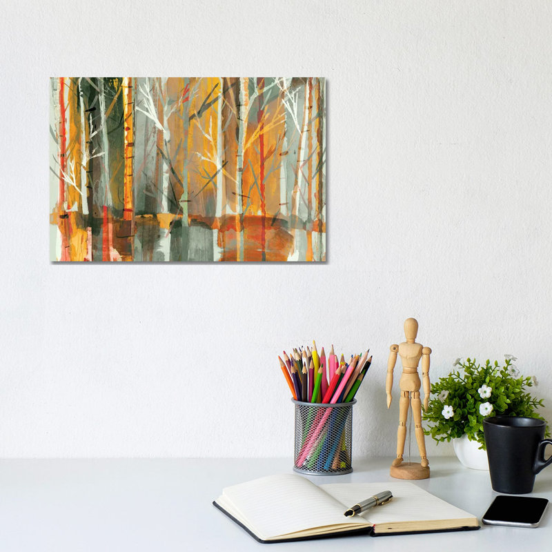 Sunset by PI Galerie - Wrapped Canvas Painting, 20.32 cm H x 30.48 cm W