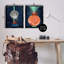 «Crab Orbs Light Rays», ensemble de 2 toiles flottantes encadrées par Lindsey Newman-1457876061-1457876062