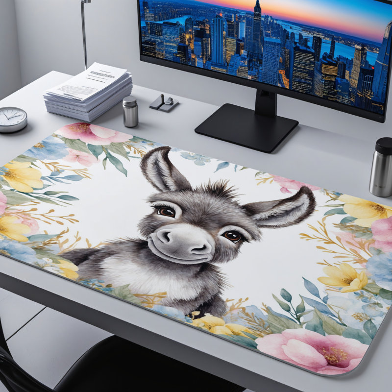 Polyester Desk Pad, 14.4x12.1