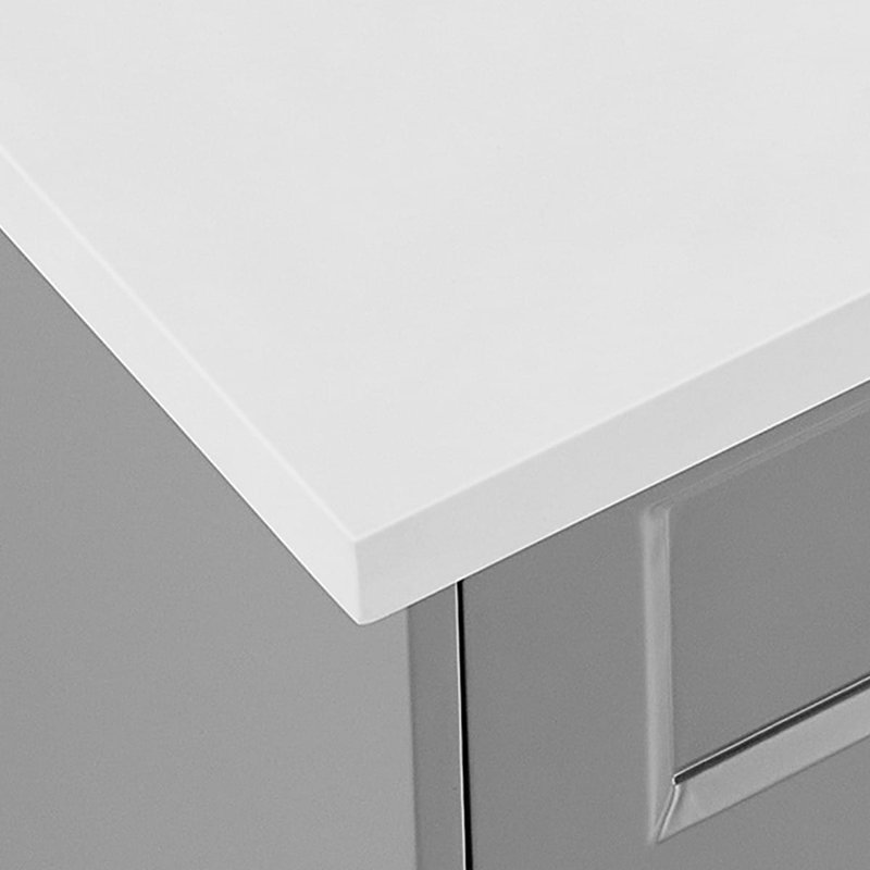 Nora 30" Freestanding Standard Single Bathroom Vanity with Top, Gray