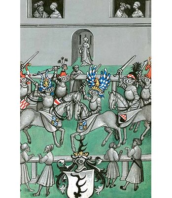 Medieval Tournament Melee and Jousting' by Ludwig Van Eyb Painting Print -  Buyenlarge, 0-587-29341-1C2030