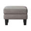 Chaise tabouret en tissu gris - Coussin de siège polyvalent avec repose-pieds et repose-pieds épais