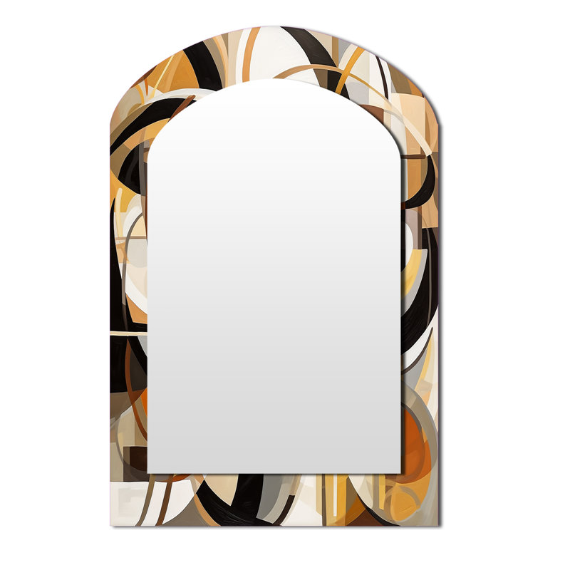 Miroir mural Mid-Century, 43 po x 33 po