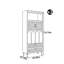 Simple light luxury style solid wood bookcase