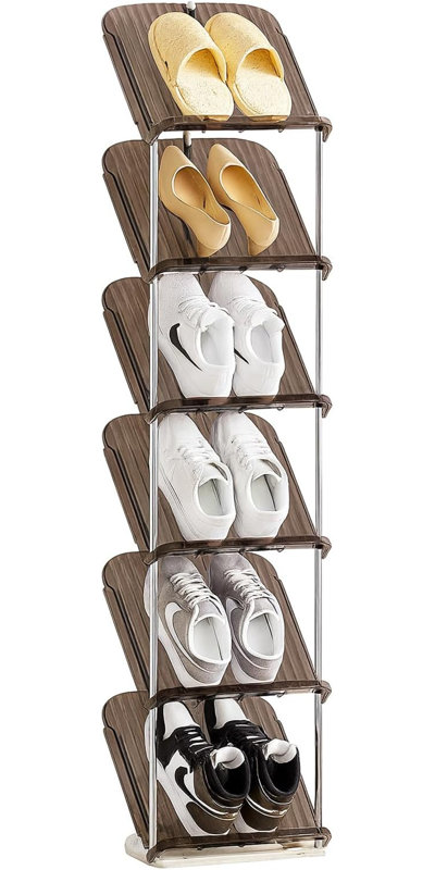 6 Pair Shoe Rack