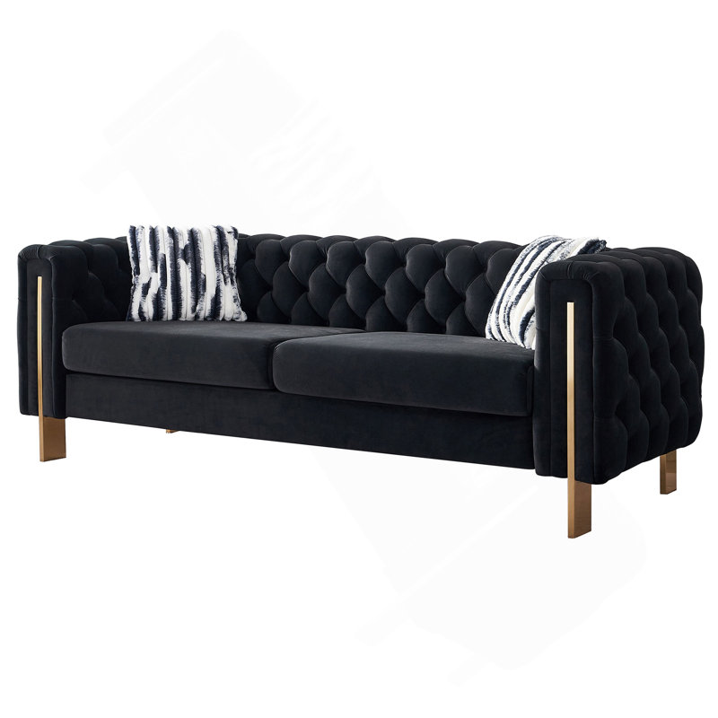 Canapé Chesterfield Chesterfield, Noir