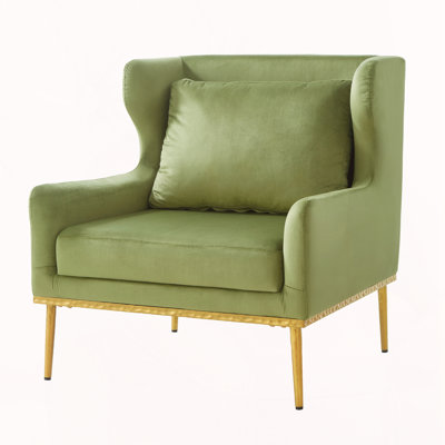 Modern Armchair Velvet Accent Chair