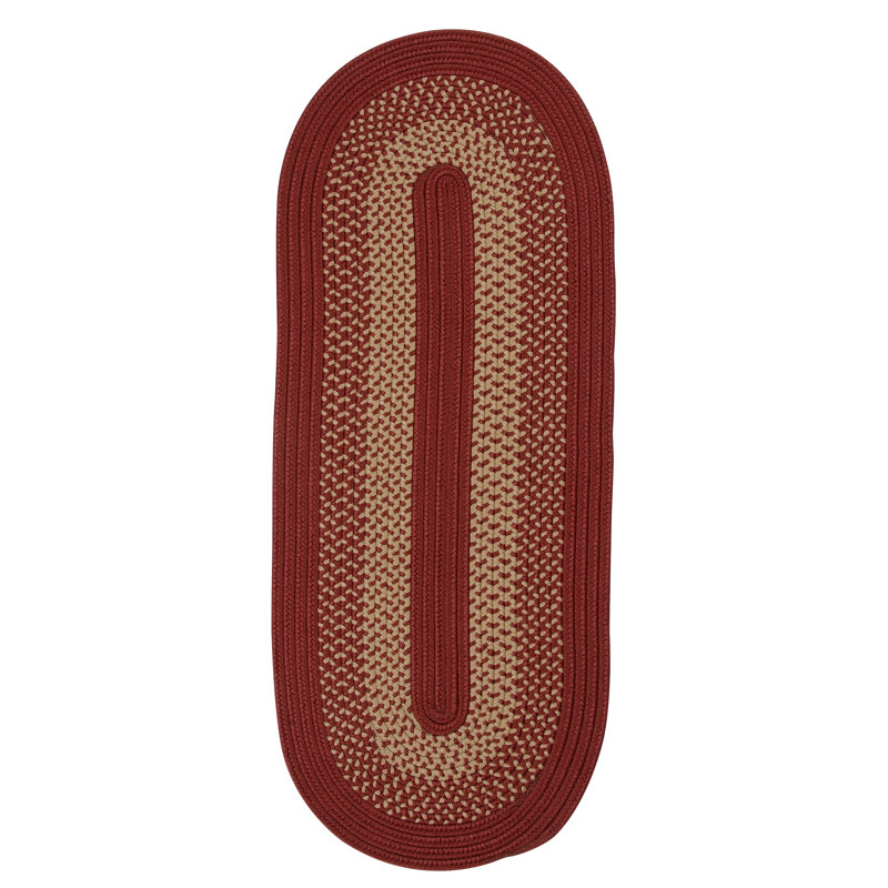 Tapis intérieur / extérieur rouge Dobbin, Tapis de couloir 2 pi 6 po x 5 pi