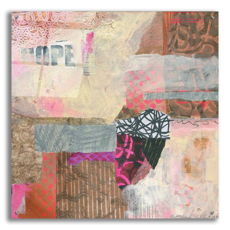 «Nope» par Fiona Stokes-Gilbert, art mural en verre acrylique, H 36 po x l 36 po