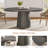 55 Inch Oval Dining Table With Wood Base For Dining Room, Kitchen-349508750