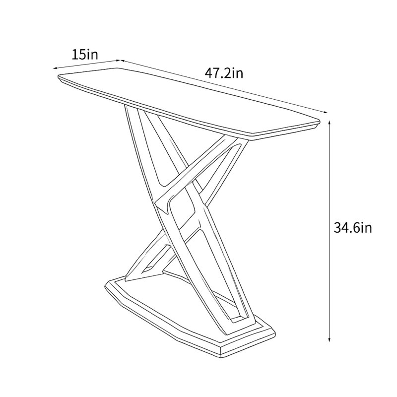 Chinese-style simple retro console table