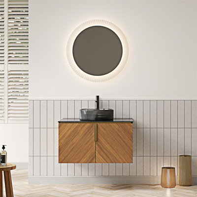 Meuble-lavabo mural avec lavabo