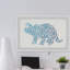 Esmeralda Amada Patterned Triceratops - Single Picture Frame Painting-37753556