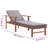 78.7" Long Acacia Single chaise with Cushions-495059966