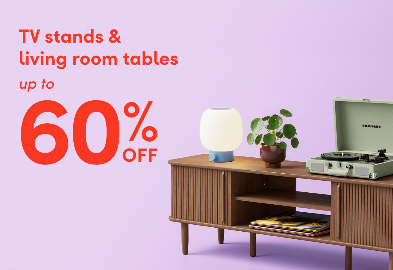 TV stand & living room table sale