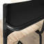 Tabouret à hauteur de comptoir noir avec attrait moderne, assise confortable, siège rustique, convenant à la famille dans une salle à manger