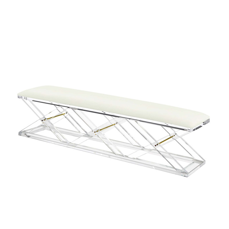 Asher Polyester Upholstered Bench, Shell