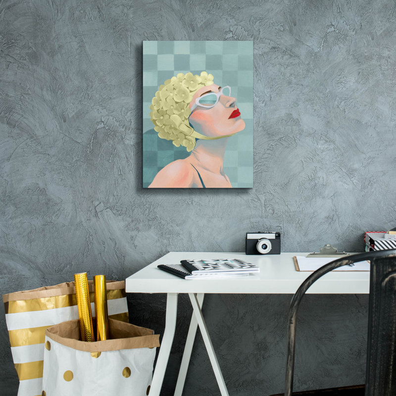  Reproduction d'art mural sur toile 12 po x 16 po «Syn synchronized Swimmer 1» par Grace Popp