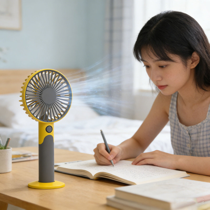 Mini ventilateur thermoélectrique à main à refroidissement rapide Kondieu, Yellow