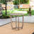 Rustic 27.5'' Table In Grey - Wood Material For Patio Use 27.5'