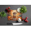 Tibetan Spaniel Fall Glass Cutting Board Large