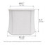 Abat-jour cloche en tissu texturé H-Linen de 9,5 po, entièrement assemblé pour lampes de 22 à 26 po.-134292105