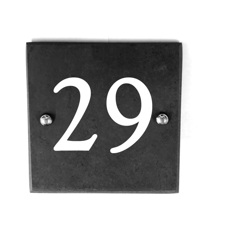 Hebgen 15cm H Slate House Number