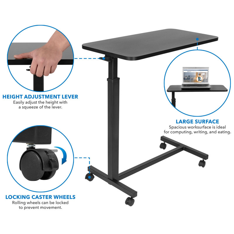 20'' W Laptop Cart with Wheels