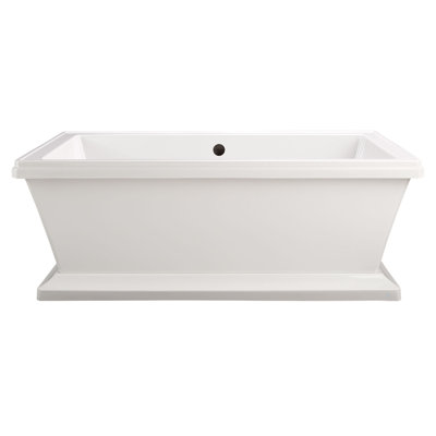 Fitzgerald 66" x 36" Free Standing Soaking Acrylic Bathtub