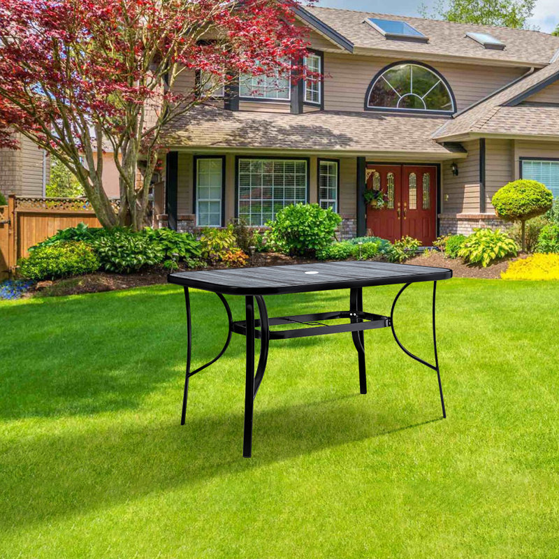 Rectangular Outdoor Table, 72.5cm H x 120cm W x 80cm D