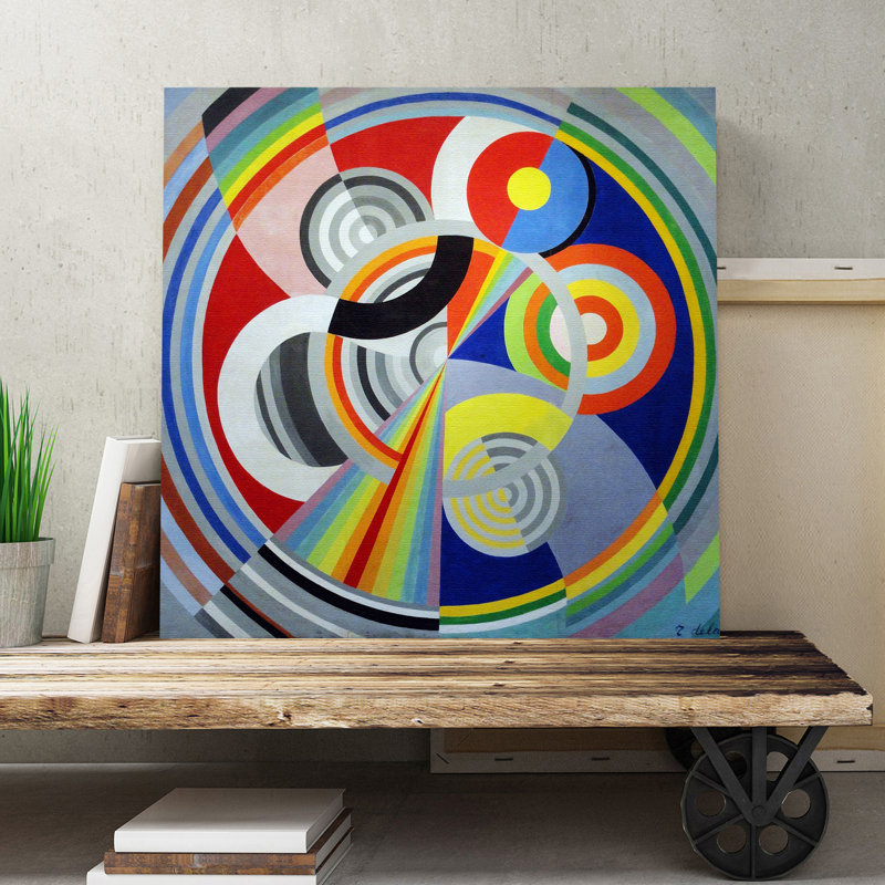 Salon Design by Robert Delaunay - Wrapped Canvas, 76cm H x 76cm W