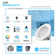 8" Round 30W LED Recessed Dimmable Downlight with Junction Box, 120V, 2230LM, CCT Selectable